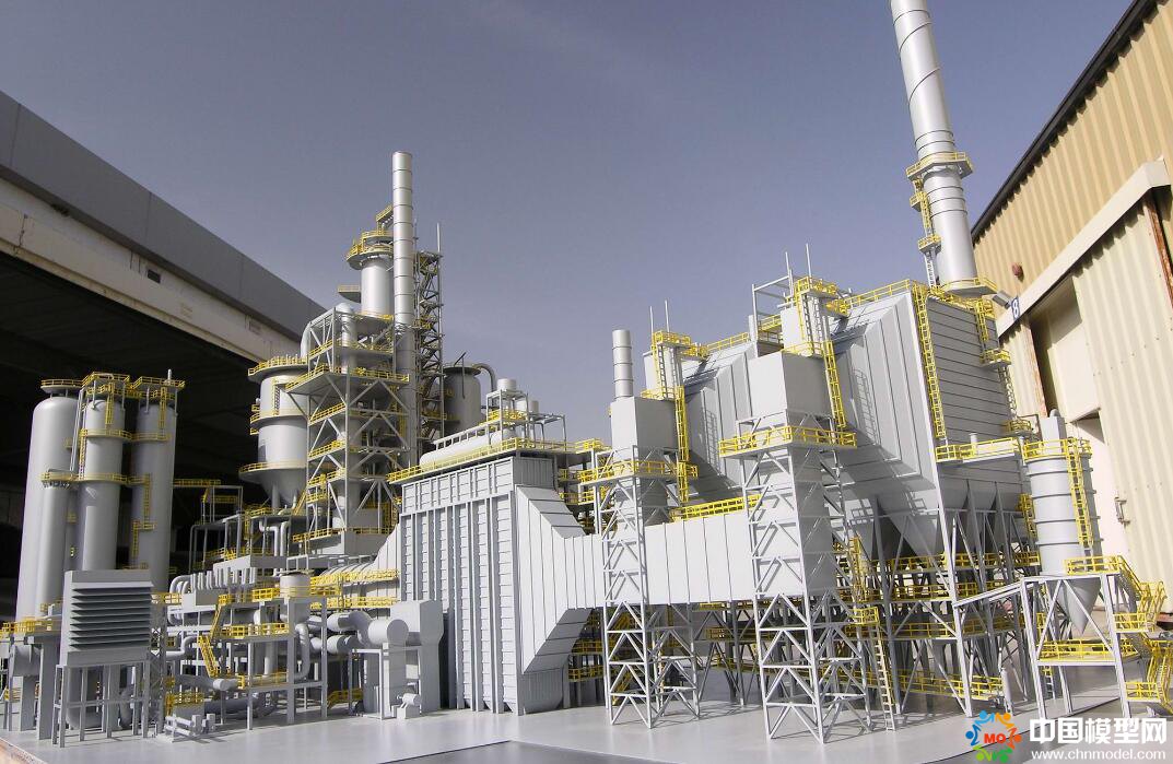 石油工廠模型