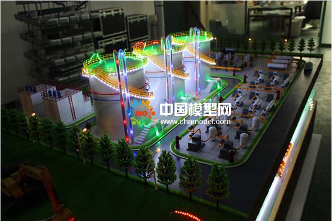 儲(chǔ)油罐區(qū)安全檢測(cè)沙盤(pán)模型（航天九院）