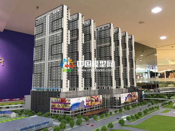 吉隆坡商業(yè)綜合體沙盤模型