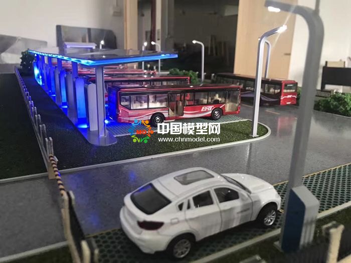 智能充電樁沙盤模型