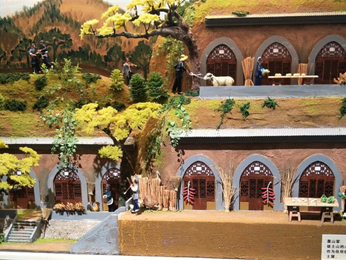 陜北農(nóng)家窯洞微縮場(chǎng)景模型