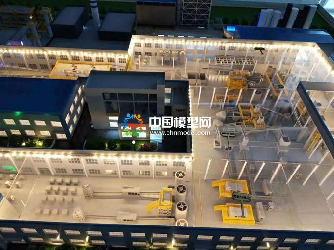 工廠生產(chǎn)線工藝流程沙盤模型