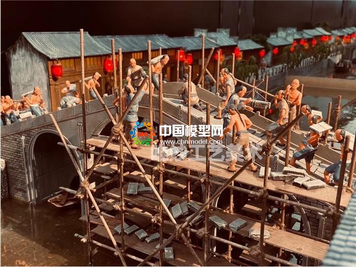 拱宸橋修建微縮場景模型