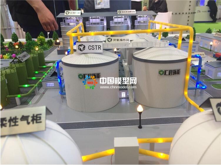 有機(jī)廢棄物處理沙盤模型，沼氣工程模型