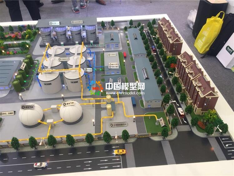 有機(jī)廢棄物處理沙盤模型，沼氣工程模型