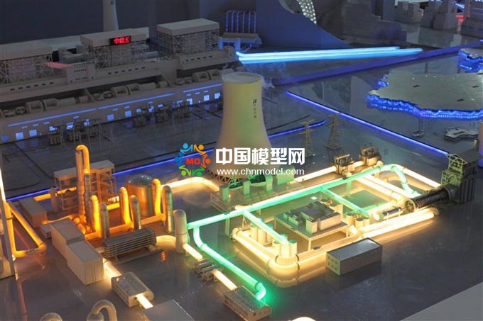 華能電廠沙盤模型，火電廠模型，發(fā)電廠沙盤