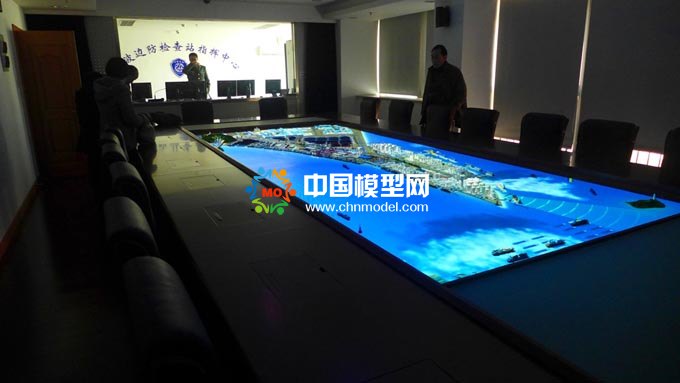邊防檢查站指揮中心沙盤模型