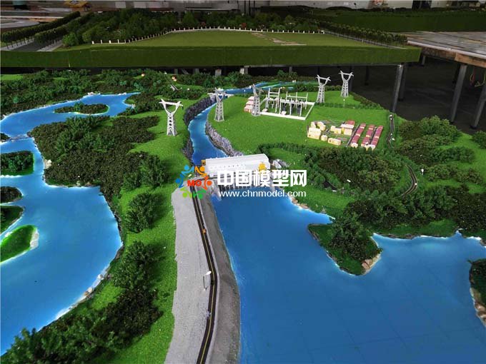 小型水電站沙盤模型