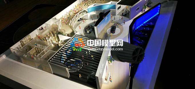 汽車(chē)展臺(tái)模型,4S店沙盤(pán)