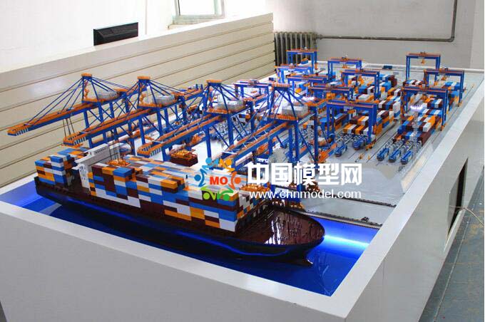 自動(dòng)化集裝箱港口碼頭沙盤模型