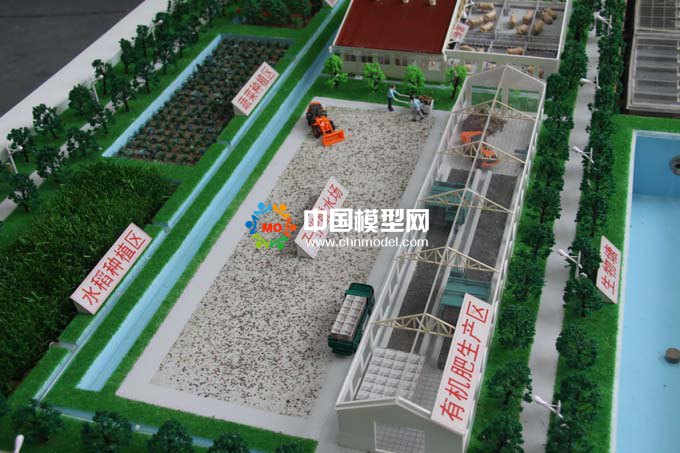 有機(jī)肥生產(chǎn)沙盤(pán)，生態(tài)循環(huán)污水處理沙盤(pán)模型