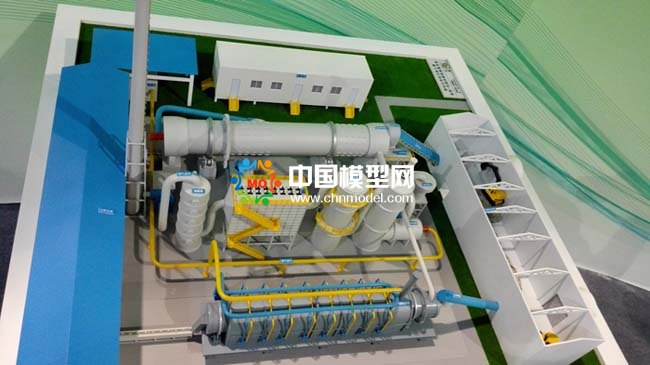 污染土壤修復(fù)沙盤模型，污泥處理模型