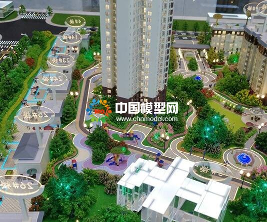 建筑模型為了突出展示效果,可以適當(dāng)增加藝術(shù)手法