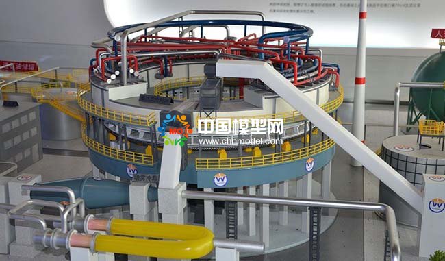 旋轉(zhuǎn)床熱解技術(shù)沙盤(pán)模型