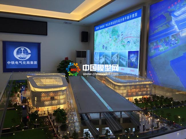 城市軌道交通地鐵車站沙盤模型