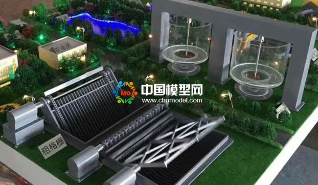 水環(huán)境監(jiān)測處理沙盤模型