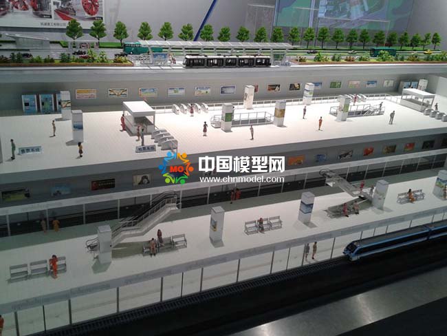 地鐵站立體結(jié)構(gòu)沙盤模型