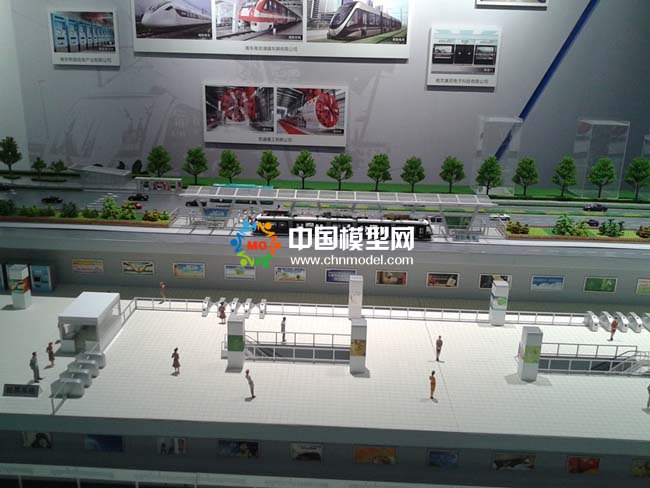 地鐵站立體結(jié)構(gòu)沙盤模型