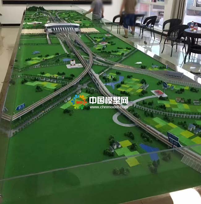 襄陽東津站沙盤模型展現(xiàn)