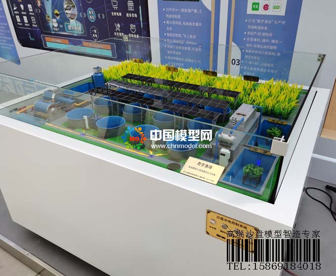 數(shù)字養(yǎng)殖沙盤模型，稻魚共生模式打造數(shù)字漁業(yè)樣板