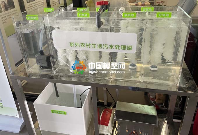 農(nóng)村生活污水處理設(shè)備沙盤(pán)模型，MBBR一體化污水處理設(shè)備沙盤(pán)模型