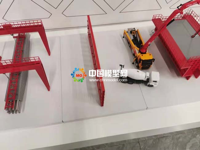 城市高架預(yù)制裝配式橋梁工藝沙盤(pán)模型