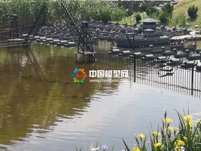 火燒赤壁微縮場(chǎng)景沙盤(pán)模型