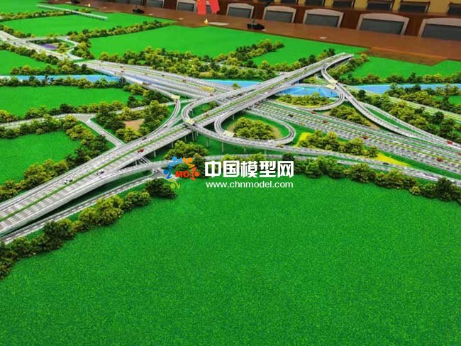 高速公路沙盤，橋梁隧道沙盤模型