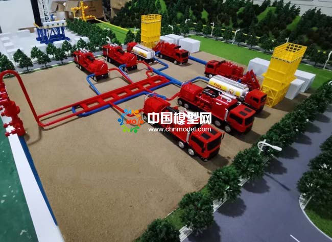 天然氣開采流程作業(yè)運輸加氣站沙盤模型