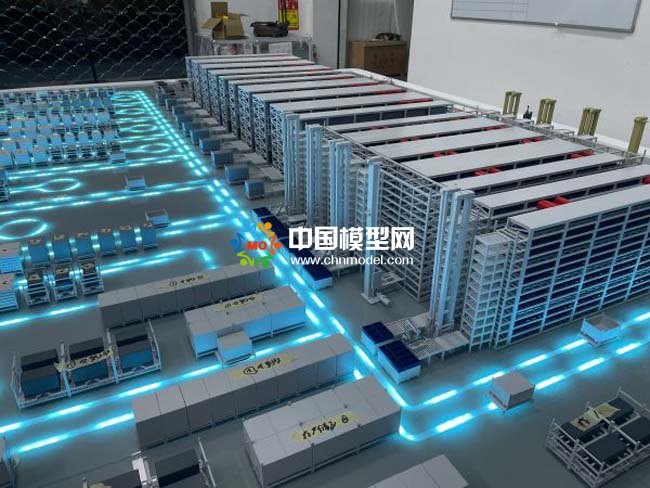 智能汽車生產(chǎn)線沙盤(pán)模型，智慧物流沙盤(pán)模型