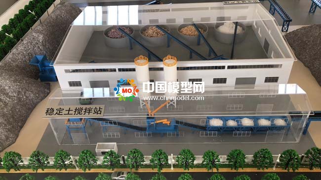 建筑垃圾制磚生產(chǎn)線沙盤模型