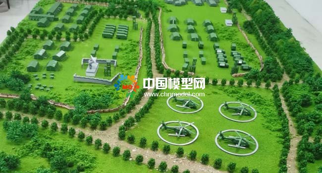 部隊訓(xùn)練營地沙盤模型