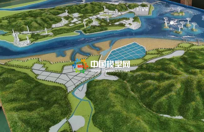 寧?？h強(qiáng)蛟鎮(zhèn)人文旅游規(guī)劃沙盤模型