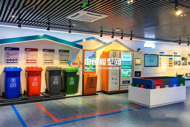 垃圾分類處理沙盤模型，垃圾分類展示教育沙盤模型