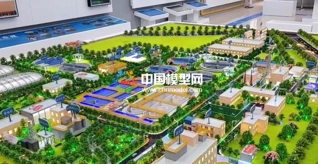 現(xiàn)代化污水處理廠沙盤模型處理過程解讀