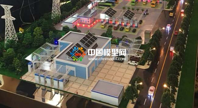光儲充一體化充電站沙盤模型