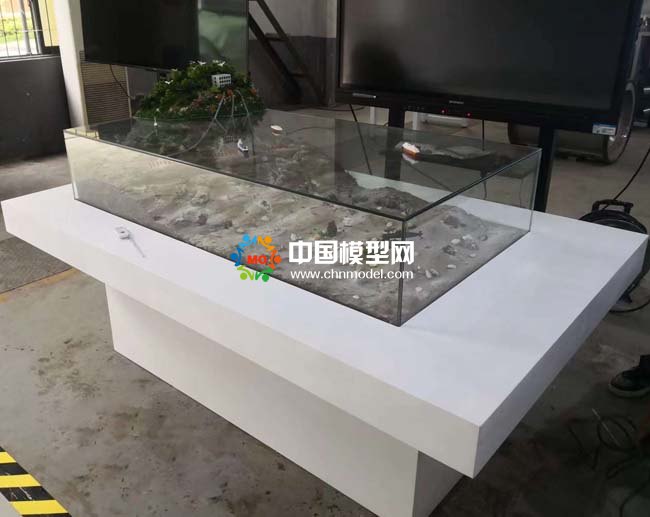 山洪泥石流防災預警沙盤模型