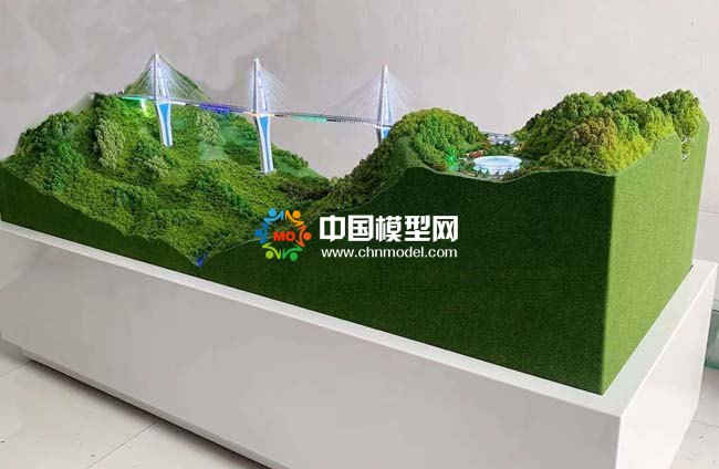 天空之橋平塘特大橋沙盤模型