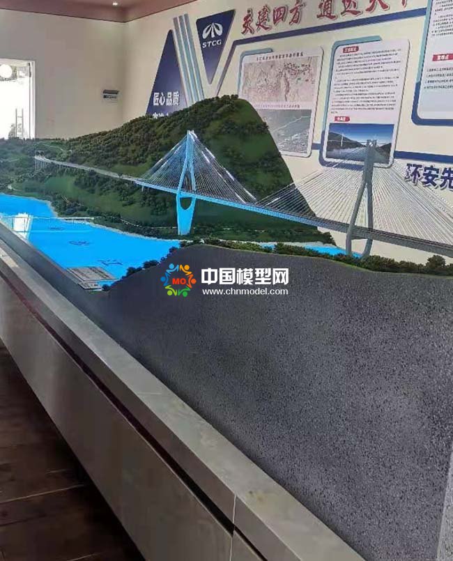金沙江大橋沙盤模型
