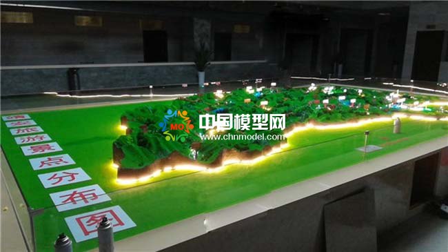 旅游景點(diǎn)分布沙盤模型