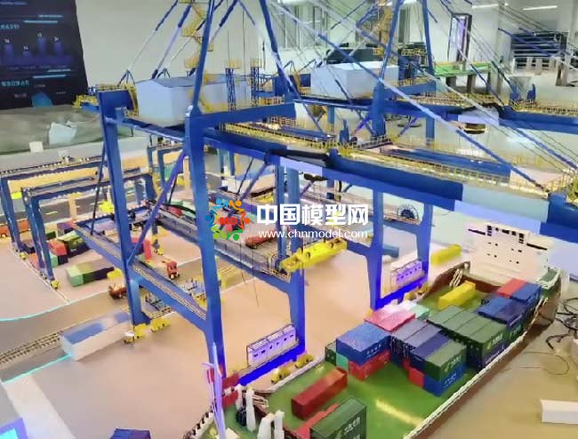 港口自動(dòng)化流程沙盤模型