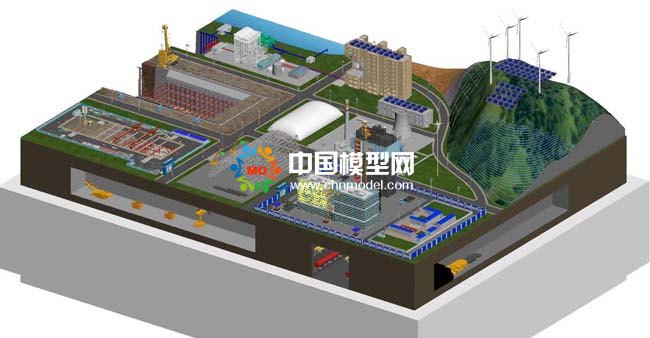 新能源綠色智慧工地沙盤模型