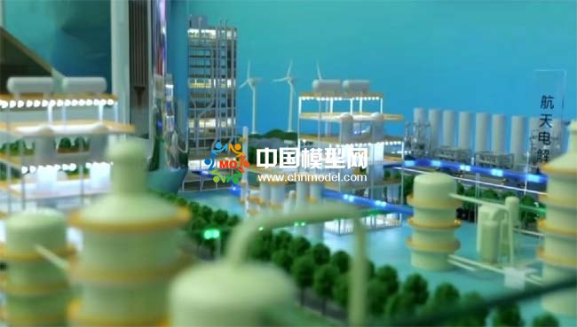 航天潔凈氫能源制備沙盤模型