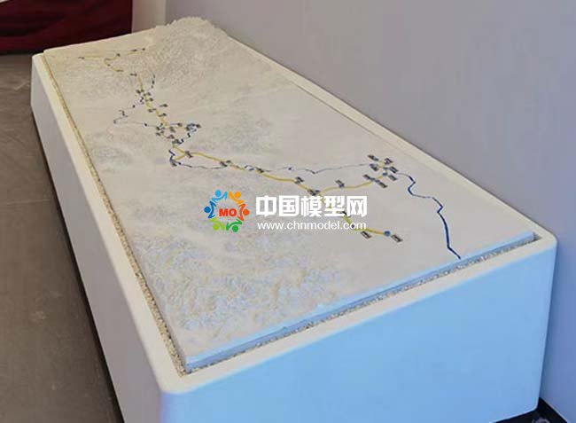 川氣東送管道工程沙盤模型