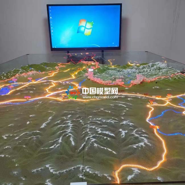 西藏軍區(qū)地形沙盤模型