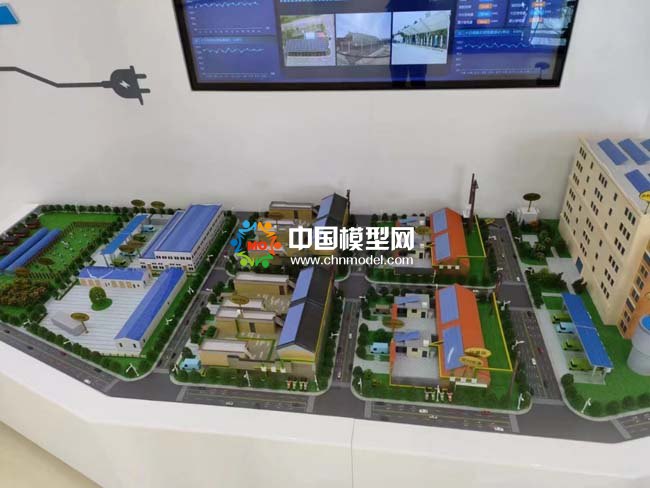 城鄉(xiāng)綠色生態(tài)新能源產(chǎn)業(yè)鏈沙盤模型
