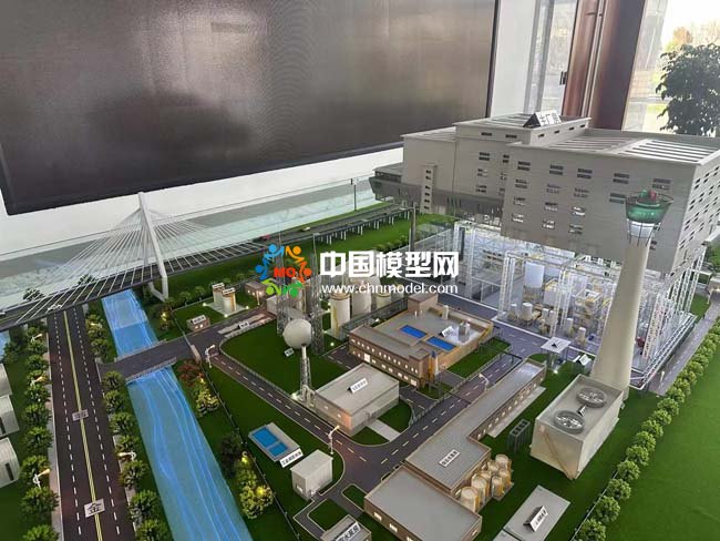 生活垃圾綜合處理焚燒發(fā)電廠沙盤模型