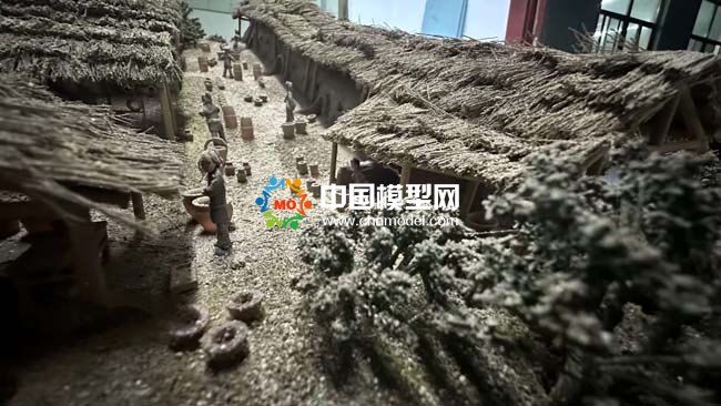 長沙窯銅官陶瓷燒制技藝復(fù)原場景沙盤模型