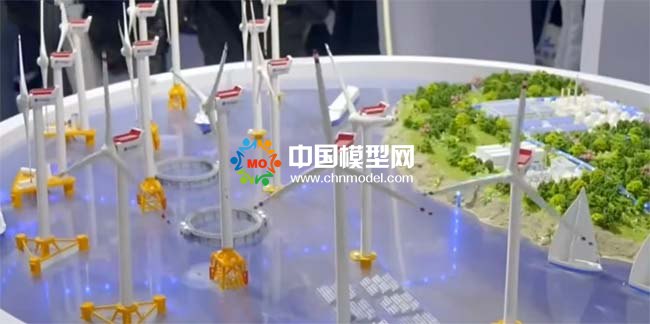 海上風(fēng)電場(chǎng)解決方案沙盤模型