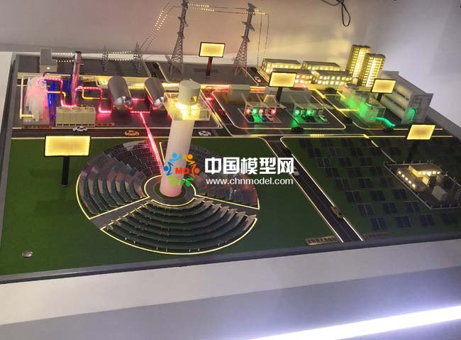 光伏風(fēng)電水電氫能多能并儲沙盤模型